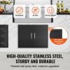 BBQ Access Door, 31W x 24H Inch Double Outdoor Kitchen Door, Cold Plate Flush Mount Door, Wall Vertical Door with Handles