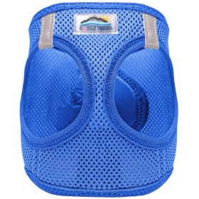 American River Solid Ultra Choke Free Dog Harness (Color: Cobalt Blue, size: XX-Small)