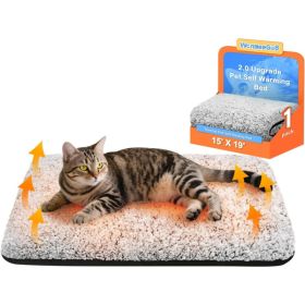 Self Warming Cat Bed, Upgraded Thermal Mat For Indoor Cats (Option: Grey)