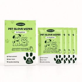 YEGBONG Disposable Pet Glove Wipes, 5 Pieces (Option: 5 Pieces)