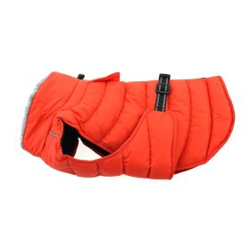 Alpine Extreme Weather Puffer Coat (Color: Orange, size: 4X-Large)