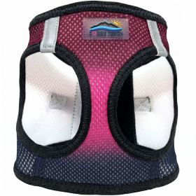 American River Choke Free Dog Harness Ombre Collection (Color: Sunset Pink, size: large)