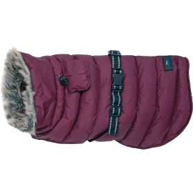 Alpine Extreme Weather Puffer Coat (Color: Burgundy, size: large)