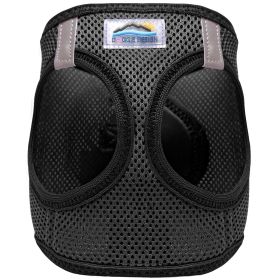 American River Solid Ultra Choke Free Dog Harness (Color: black, size: small)