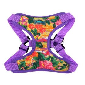 Wrap and Snap Choke Free Dog Harness by Doggie Design (Color: Sunset Hibiscus, size: small)