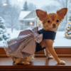 Holiday Dog Harness Dress